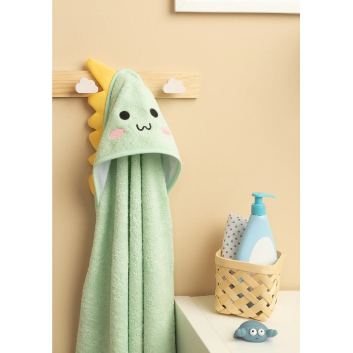Prosop pentru copii Sensillo Dinosaur 100x100cm Mint (30565)