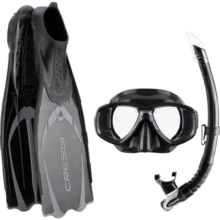 Set pentru înot Cressi Pluma Bag 45/46 Black (CA179545)