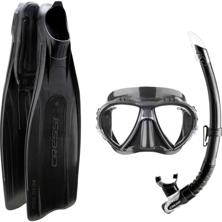 Set pentru înot Cressi Pro Star Bag Black 45/46 (BG189545)