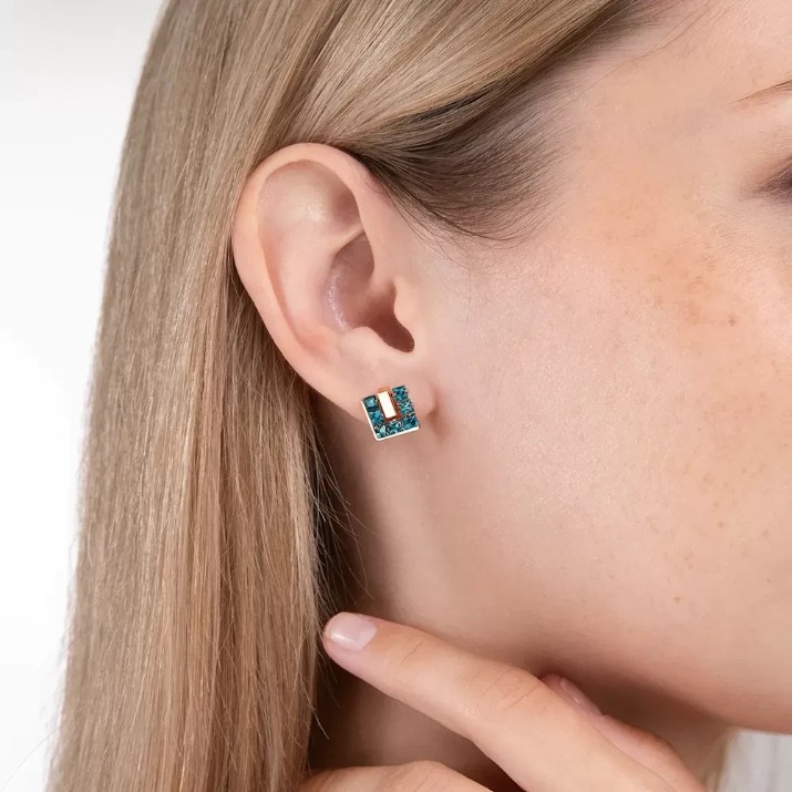 Серьги из красного золота с лондонским топазом Platina 02-5428-01-201-1110 2,59g