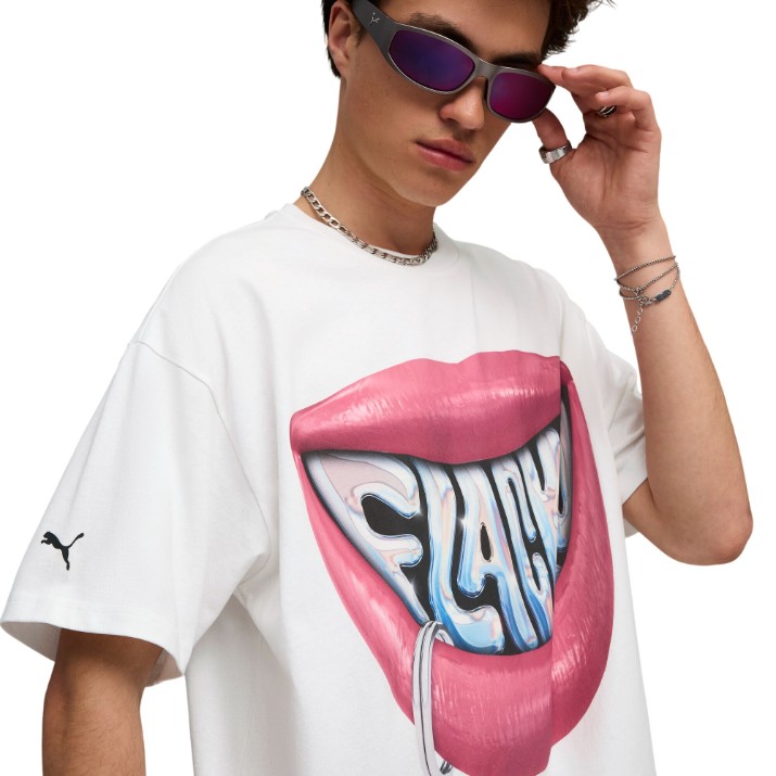 Мужская футболка Puma A$AP Rocky Flacko Smile Puma White, s.M