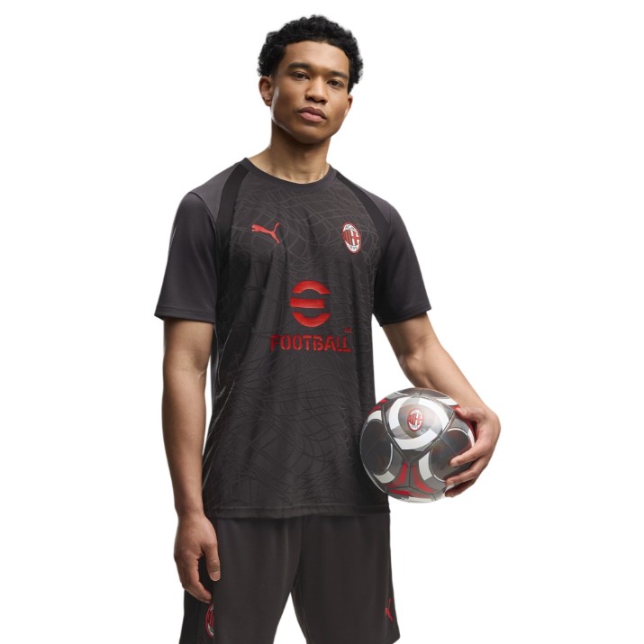 Tricou bărbătesc Puma AC Milan Training Jersey Flat Dark Gray, s.XL