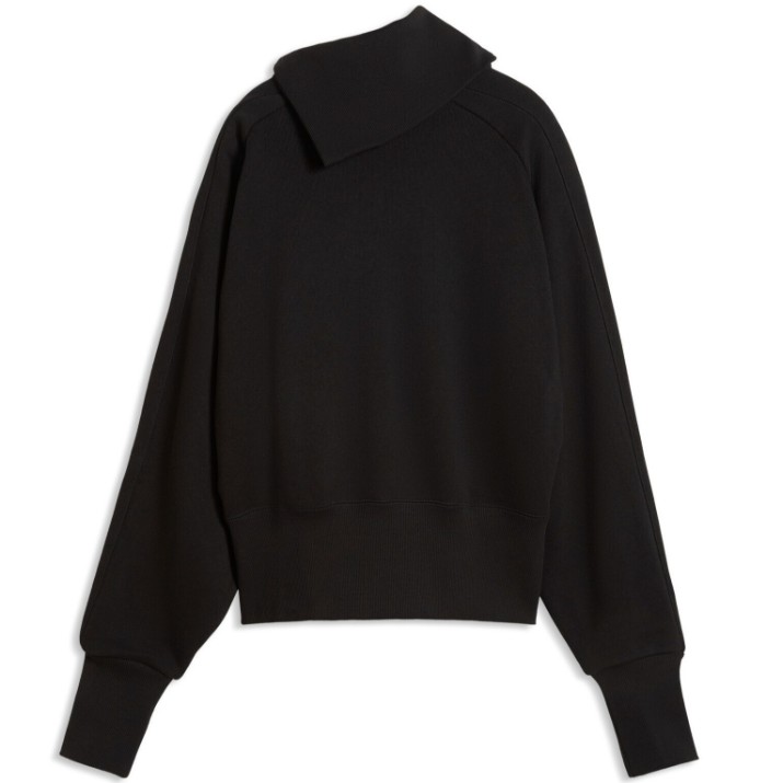 Женская толстовка Puma Asymmetrical Zip Crew Puma Black, s.XS