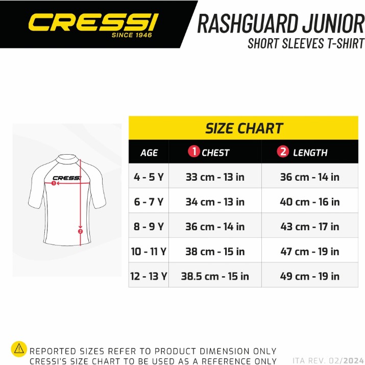 Футболка Cressi Rashguard Jr Blue Y 4-5 (LW476901)