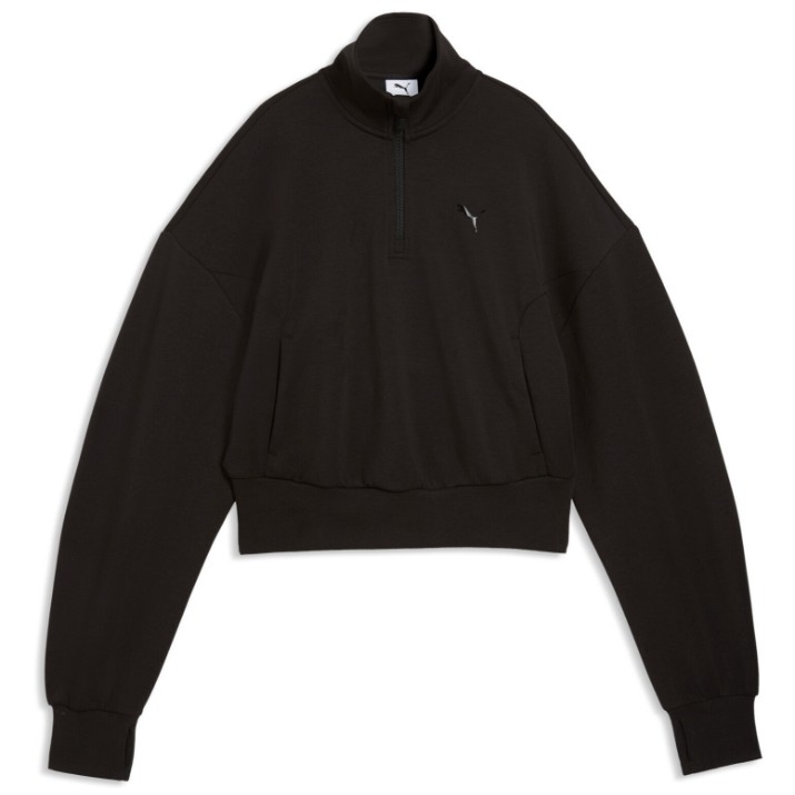 Hanorac damă Puma Pumatech Sense Balloon Sleeve Half-Zip Crew Puma Black, s.L