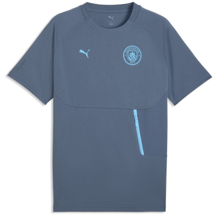 Tricou bărbătesc Puma Manchester City Pumatech Pocket Evening Sky/Luminous Blue, s.M