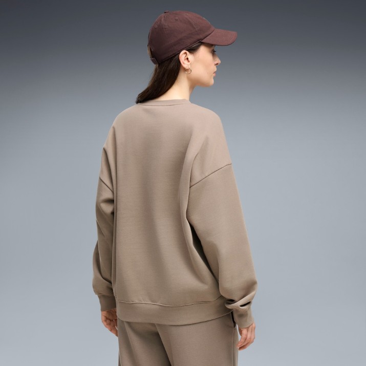 Женская толстовка Puma Ess Oversized Crew Mouse Gray, s.L