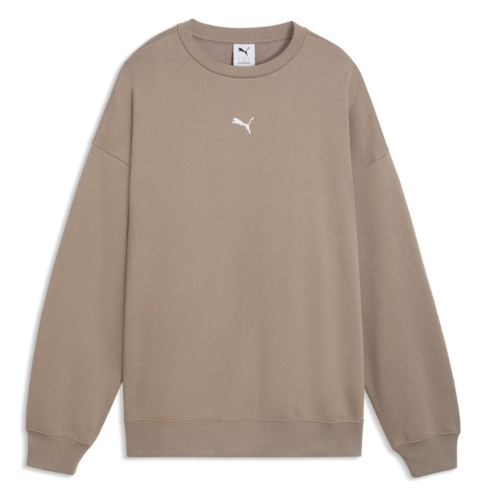 Женская толстовка Puma Ess Oversized Crew Mouse Gray, s.S