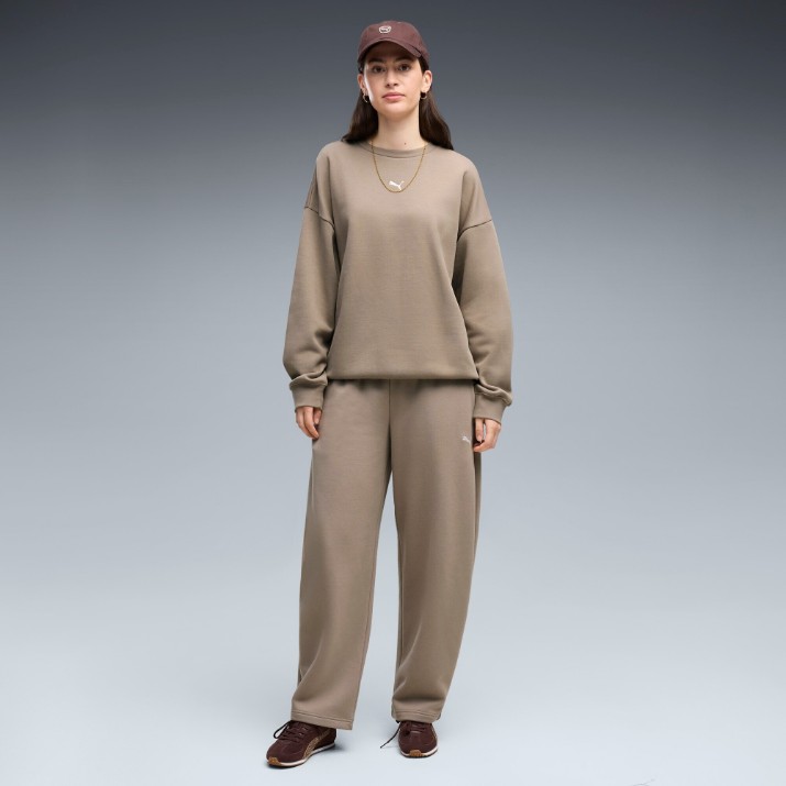 Женская толстовка Puma Ess Oversized Crew Mouse Gray, s.XS
