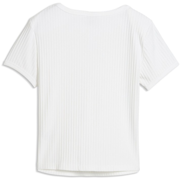 Tricou de dame Puma Ess Ribbed Slim Puma White, s.L
