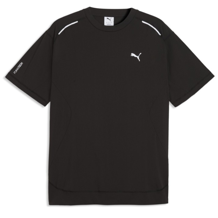 Tricou bărbătesc Puma Pumatech Relaxed Warp Knit Puma Black, s.M