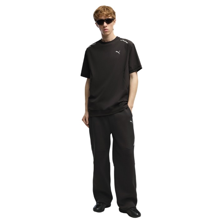 Tricou bărbătesc Puma Pumatech Relaxed Warp Knit Puma Black, s.S