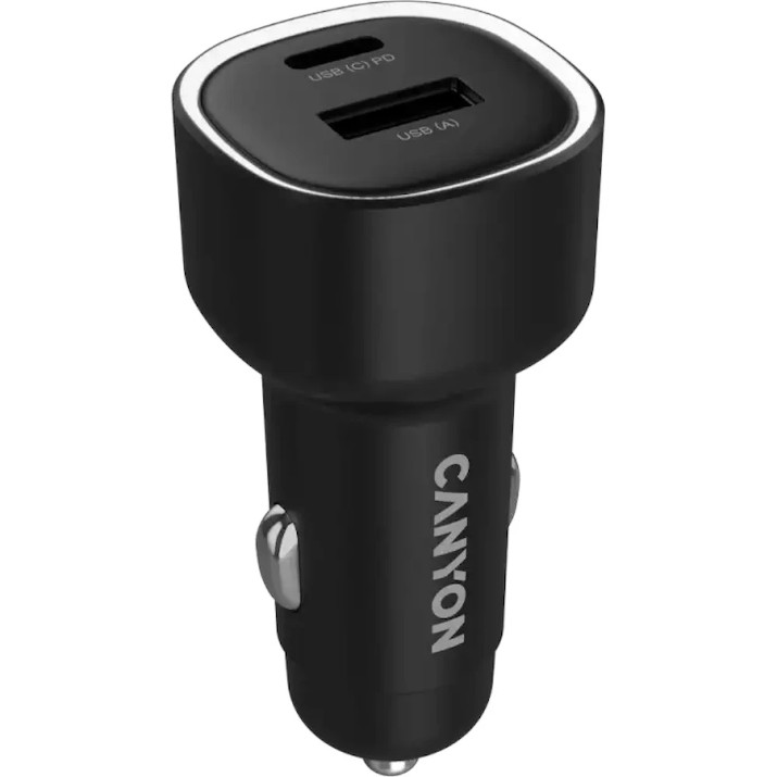 Încărcător auto Canyon CNE-CCABR8AC Black