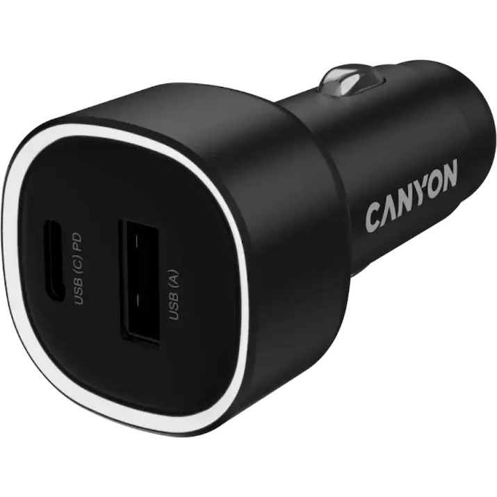 Încărcător auto Canyon CNE-CCABR8AC Black