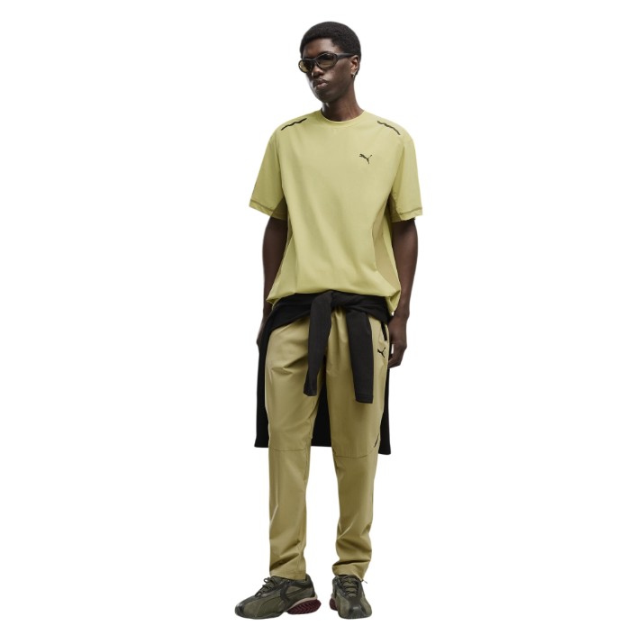 Tricou bărbătesc Puma Pumatech Relaxed Warp Knit Rustic Olive, s.L