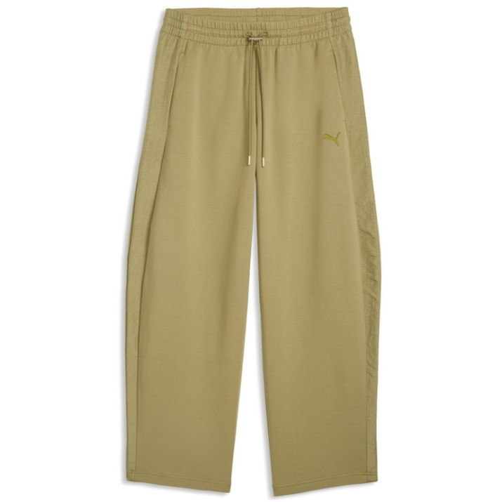 Pantaloni spotivi de dame Puma Her Relaxed Barrel Leg Chai Latte, s.XL