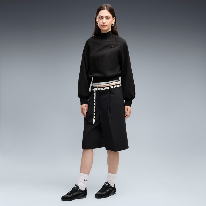 Женская толстовка Puma Her Relaxed Mock Neck Crew Puma Black, s.XS