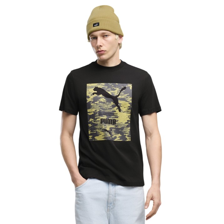 Мужская футболка Puma Sport Camo Graphic Puma Black, s.L