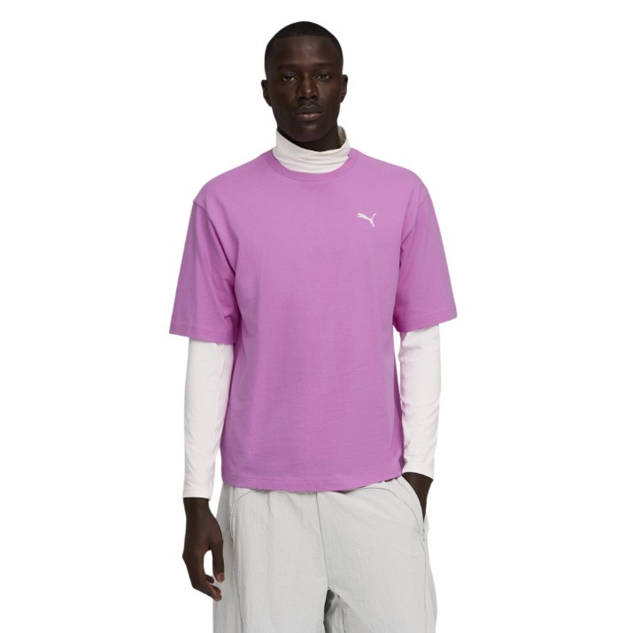 Tricou bărbătesc Puma Wardrobe Ess Boxy Pink, s.L
