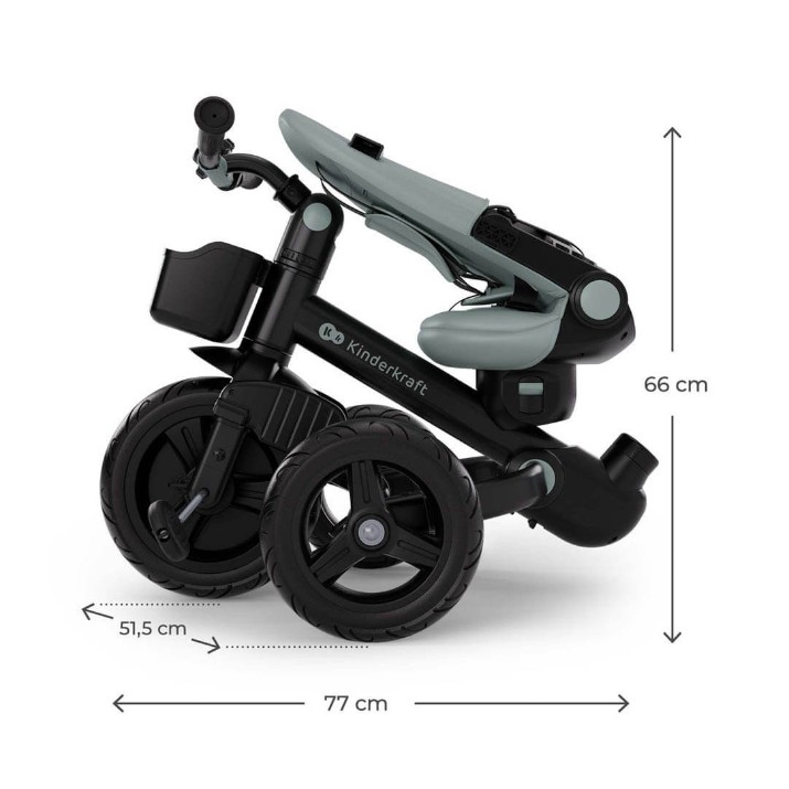 Bicicletă copii Kinderkraft Aveo 2 Plus (KRAVEO02GRE0000)