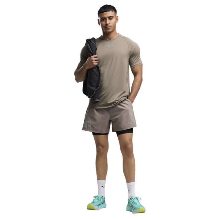 Tricou bărbătesc Puma x Hyrox Pwrmode Mouse Gray, s.M