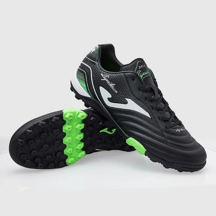 Футбольные бутсы Joma AGUW2501TF Black/Green Turf, s.42.5