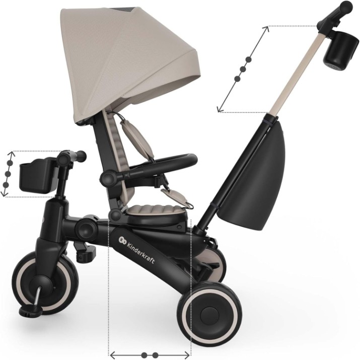 Bicicletă copii Kinderkraft Jazz 3 Beige (KRJAZZ03BEG0000)