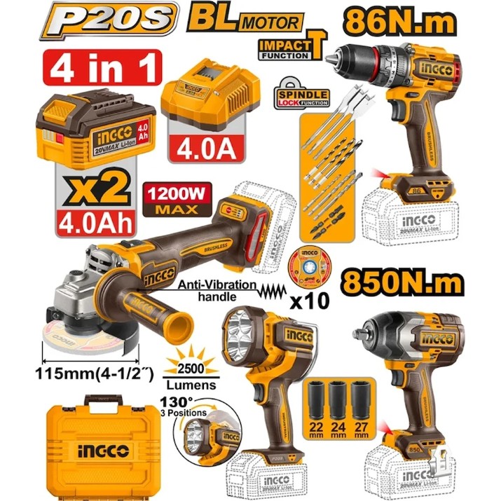 Set Ingco COSLI251192