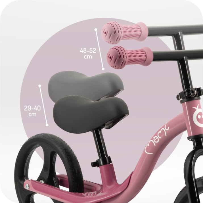 Bicicleta fără pedale Momi Isoka Pink (ROBI00074)