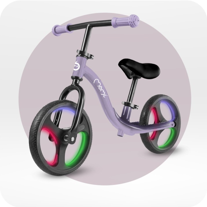 Bicicleta fără pedale Momi Isoka Violet (ROBI00077)