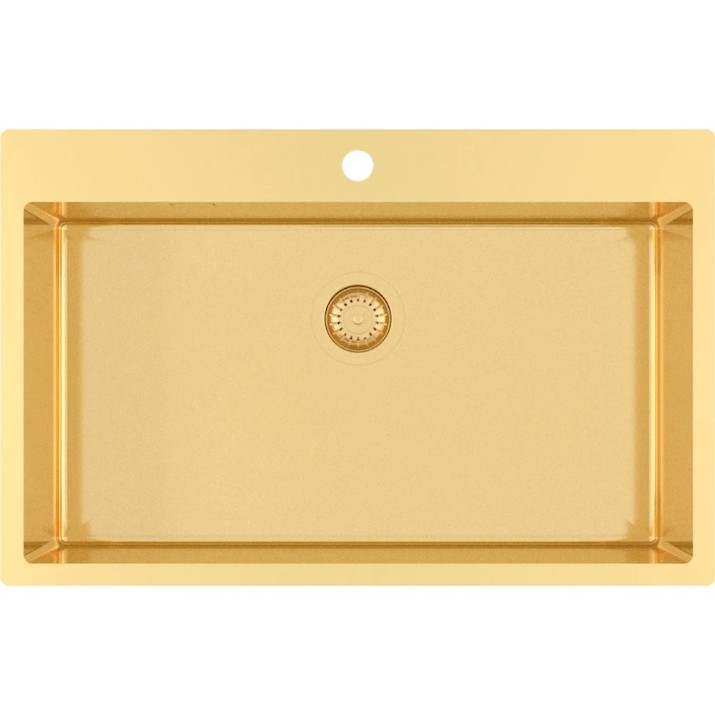 Chiuvetă de bucătărie Aquasanita Helika Terra100MG Gold