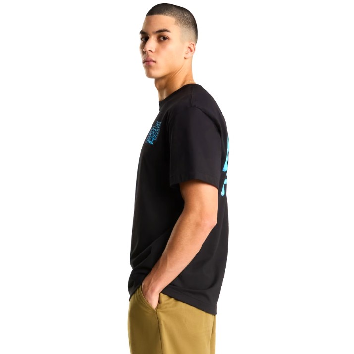 Tricou bărbătesc The North Face Drip Logo TNF Black, s.L