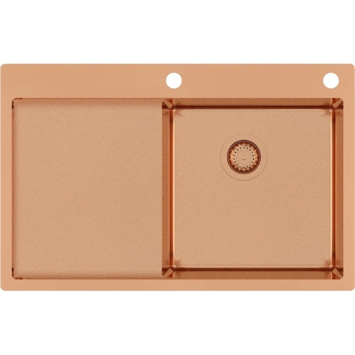 Chiuvetă de bucătărie Aquasanita Helika Terra101NRC Copper
