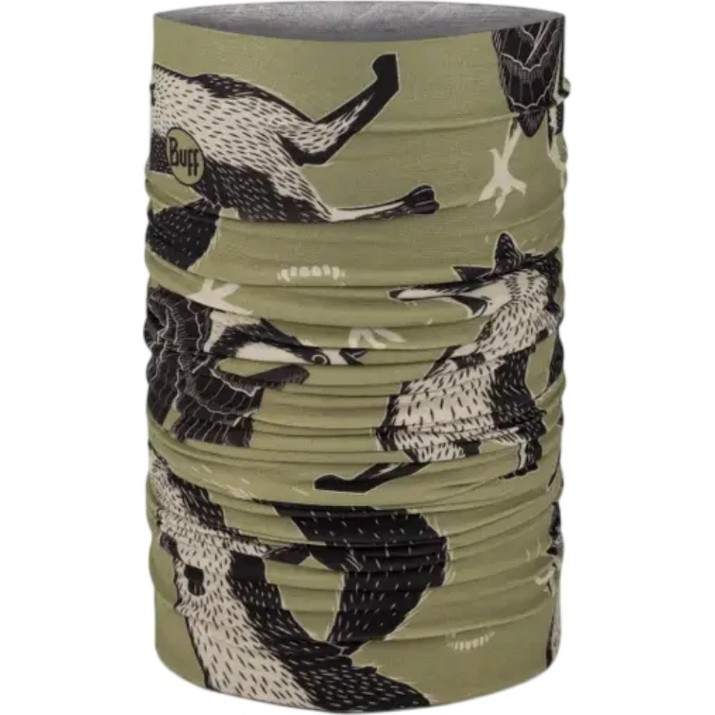 Headwear multifuncțional Buff Coolnet UV Rub Chomp Khaki