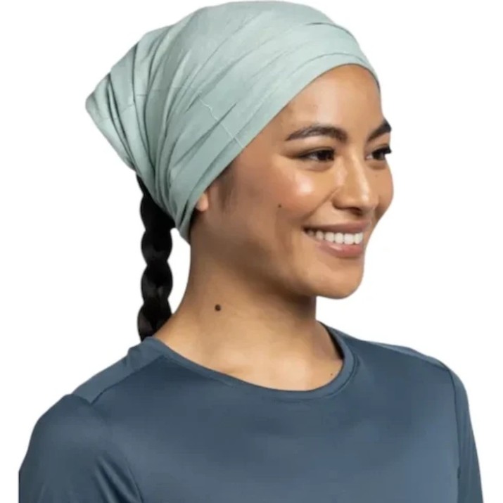 Headwear multifuncțional Buff Coolnet UV Solid Seagrove Green