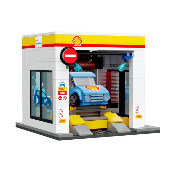 Конструктор CaDa Shell Car Wash (C66030W)