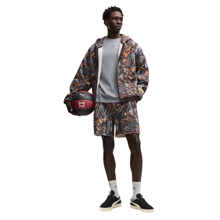 Мужские шорты Puma Dylan Wildcat Printed 6 Chocolate Fondue-Aop, s.L