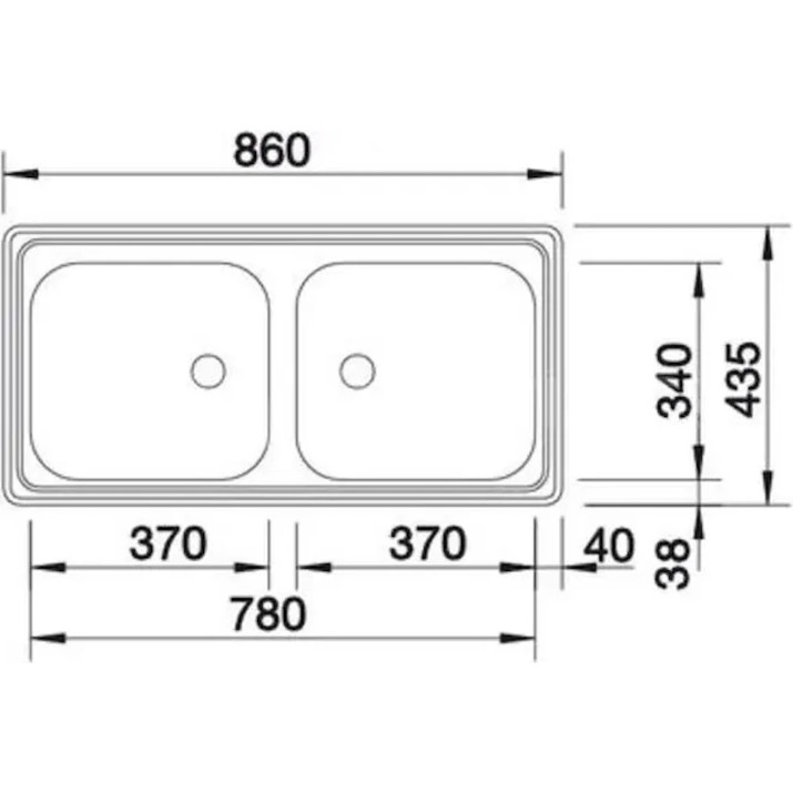 Кухонная мойка Blanco Top EZ 8X4 (500372)