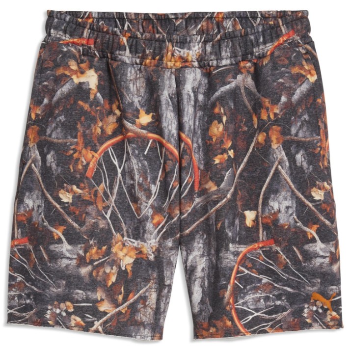 Pantaloni scurți pentru bărbați Puma Dylan Wildcat Printed 6 Chocolate Fondue-Aop, s.XL