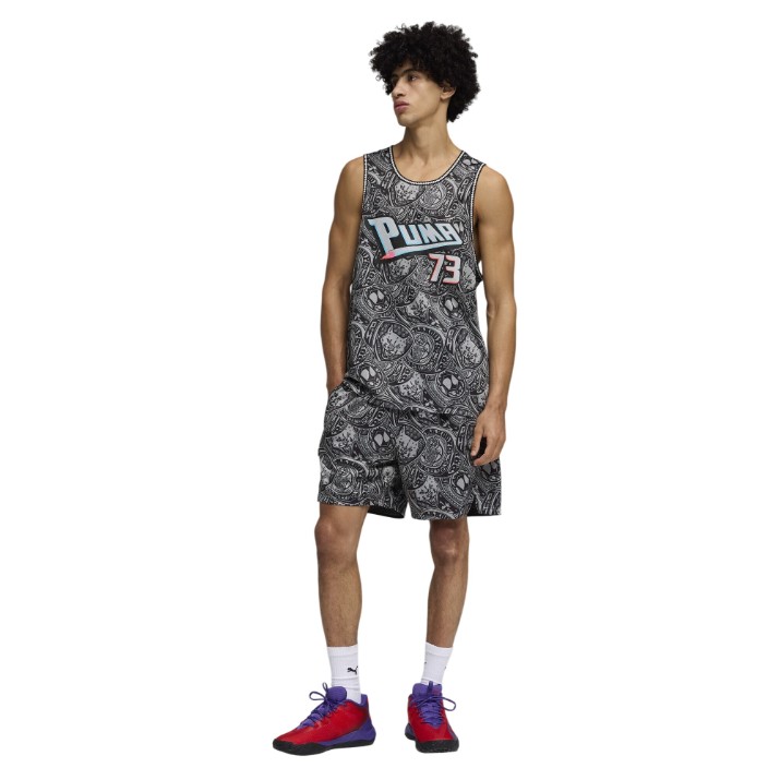 Мужские шорты Puma Flagrant Foul AO6 Puma Black AOP, s.S
