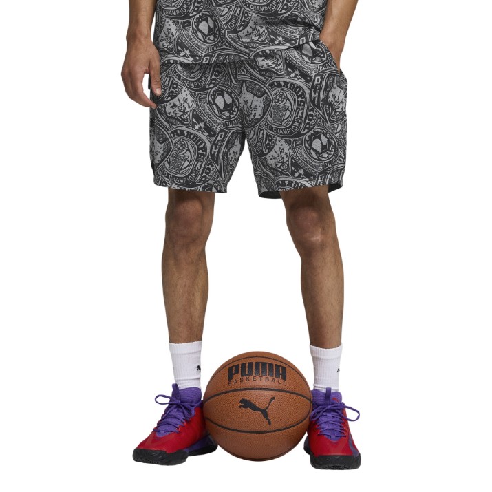 Мужские шорты Puma Flagrant Foul AO6 Puma Black AOP, s.S