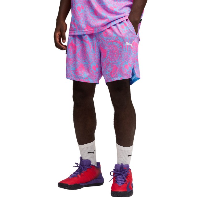 Мужские шорты Puma Flagrant Foul AO6 Vibrant Blue AOP, s.S
