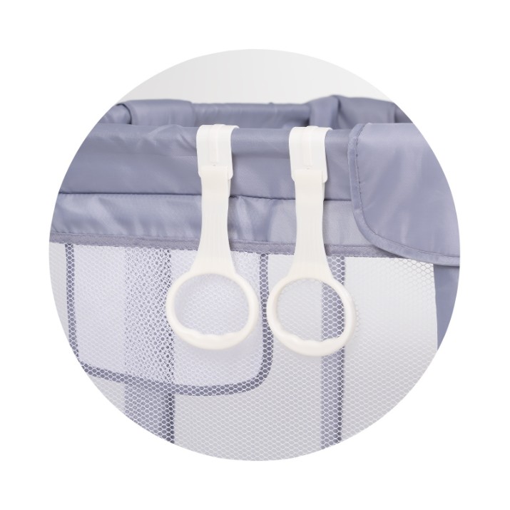 Pătuț pliabil Chipolino Easy 180x180cm Grey (KOIEA0251GY)