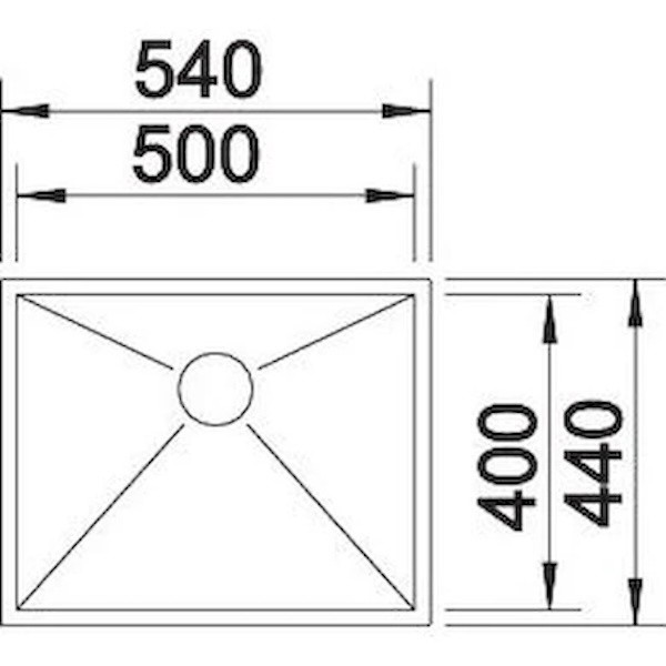 Кухонная мойка Blanco Zerox 500-U (521589)