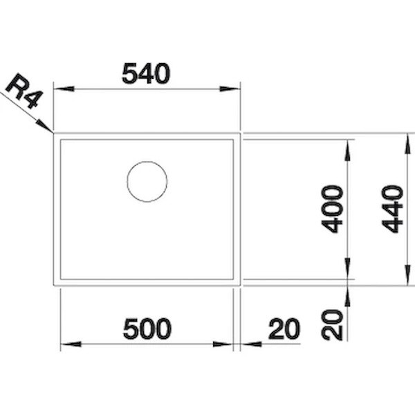 Кухонная мойка Blanco Zerox 500-U (526243)