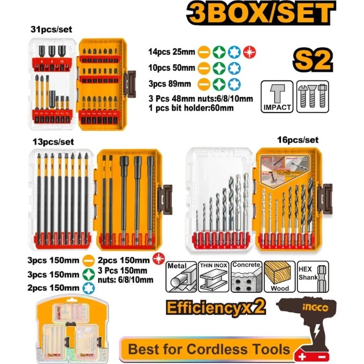 Set accesorii Ingco AKDL26008