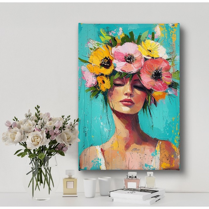 Картина ArtShop Girl With A Flower Crown 30x45cm (PGL565-XL-PL)