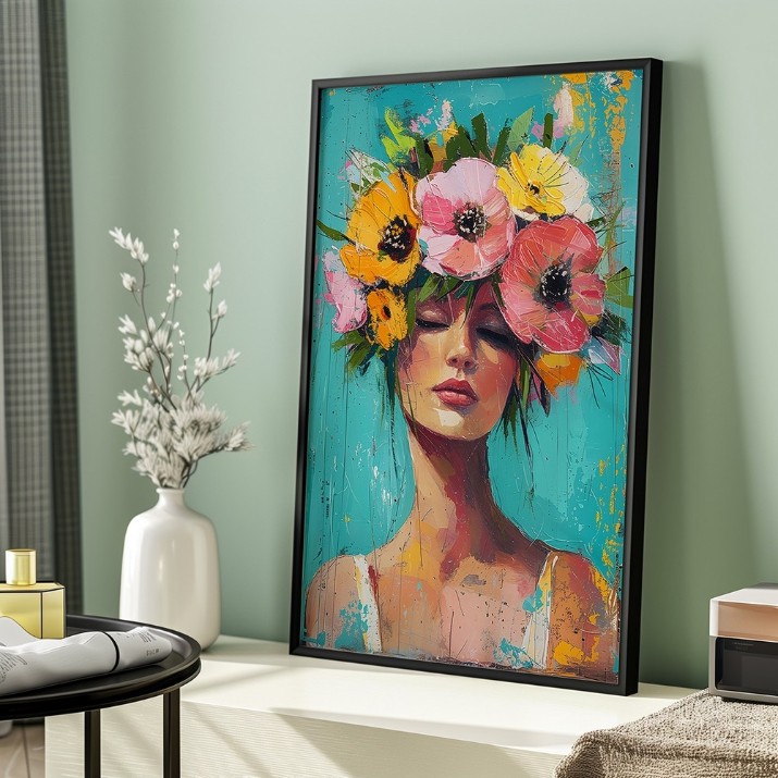 Картина ArtShop Girl With A Flower Crown 40x60cm (PGL565-L-L)