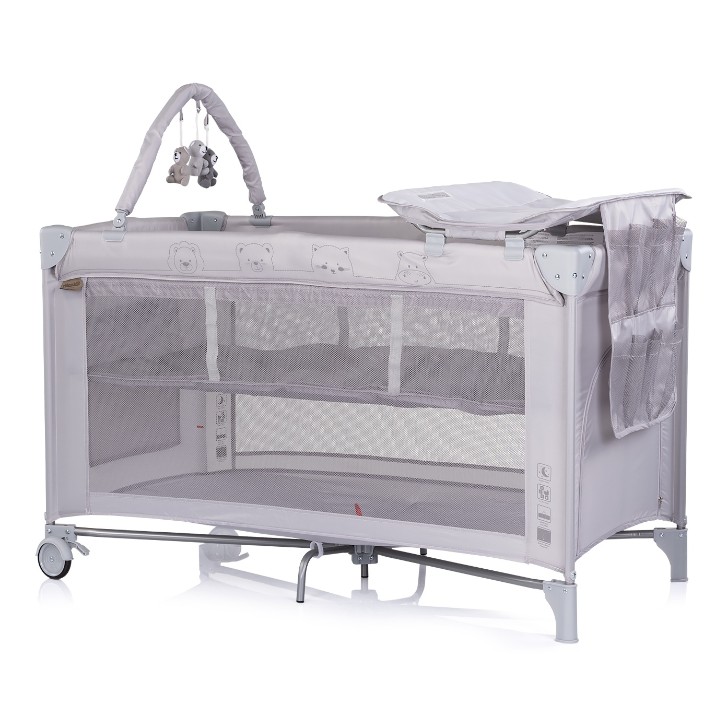 Pătuț pliabil Chipolino Luna Platinum (KOSILU261PL)