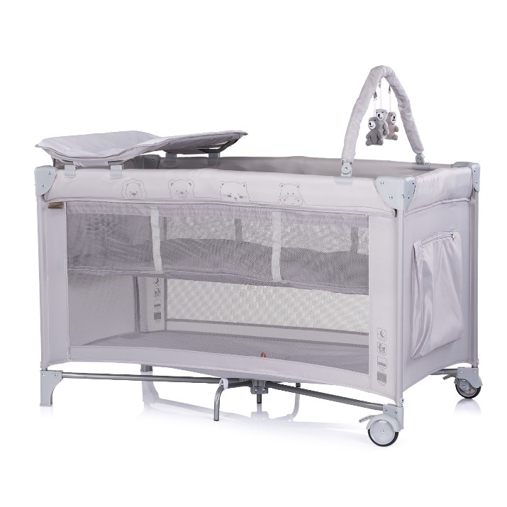 Pătuț pliabil Chipolino Luna Platinum (KOSILU261PL)